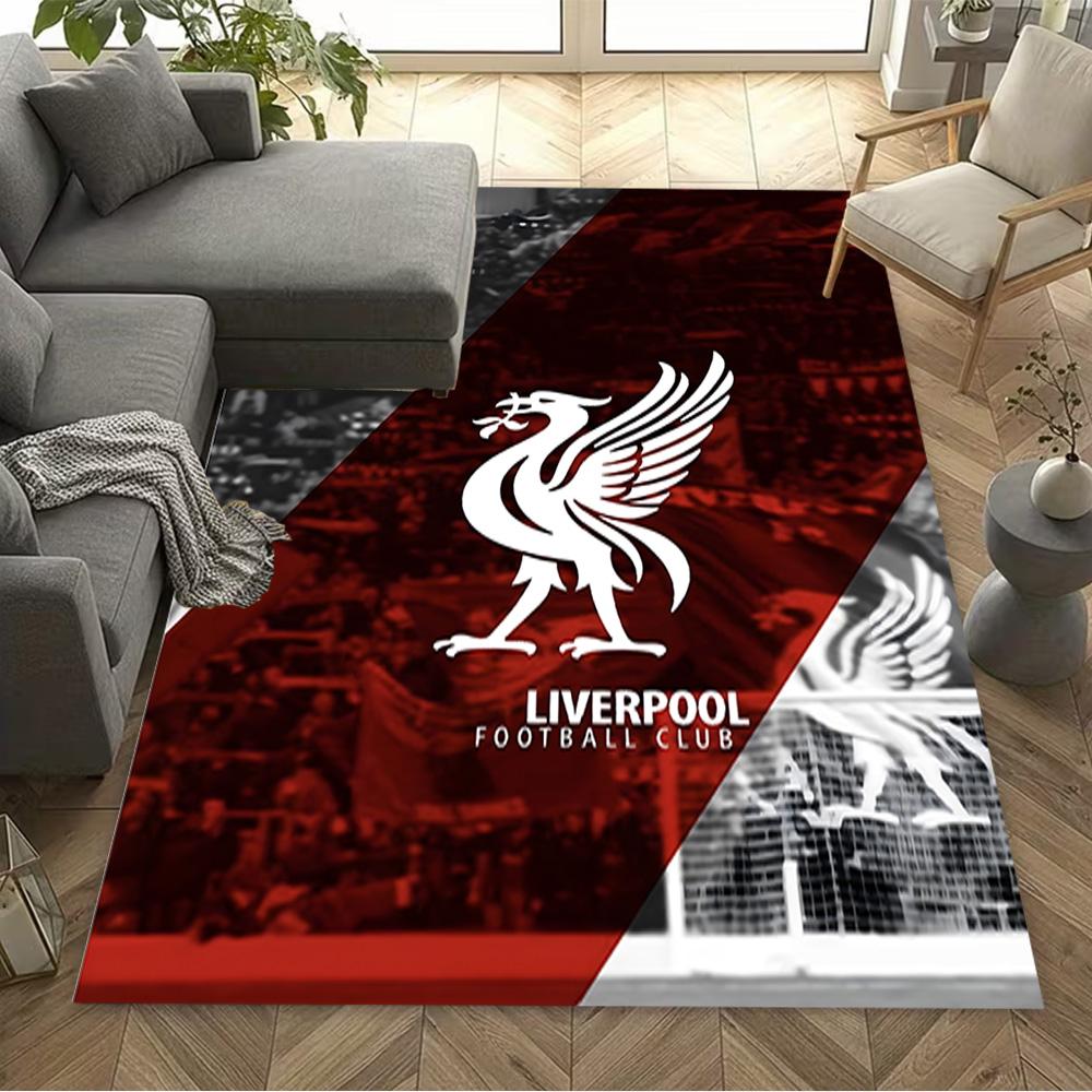 Liverpool Fc Crest Floor Mat Suitable for Hallway Study Room Dining Room Decorate Room Antislip Carpet Decorate Offices