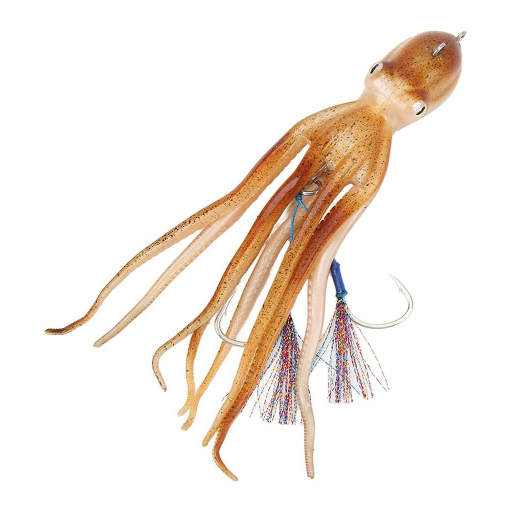 Esca Polpo in TPE Calamaro Morbido Jig Portatile per Polpo Pesca in Acqua Salata