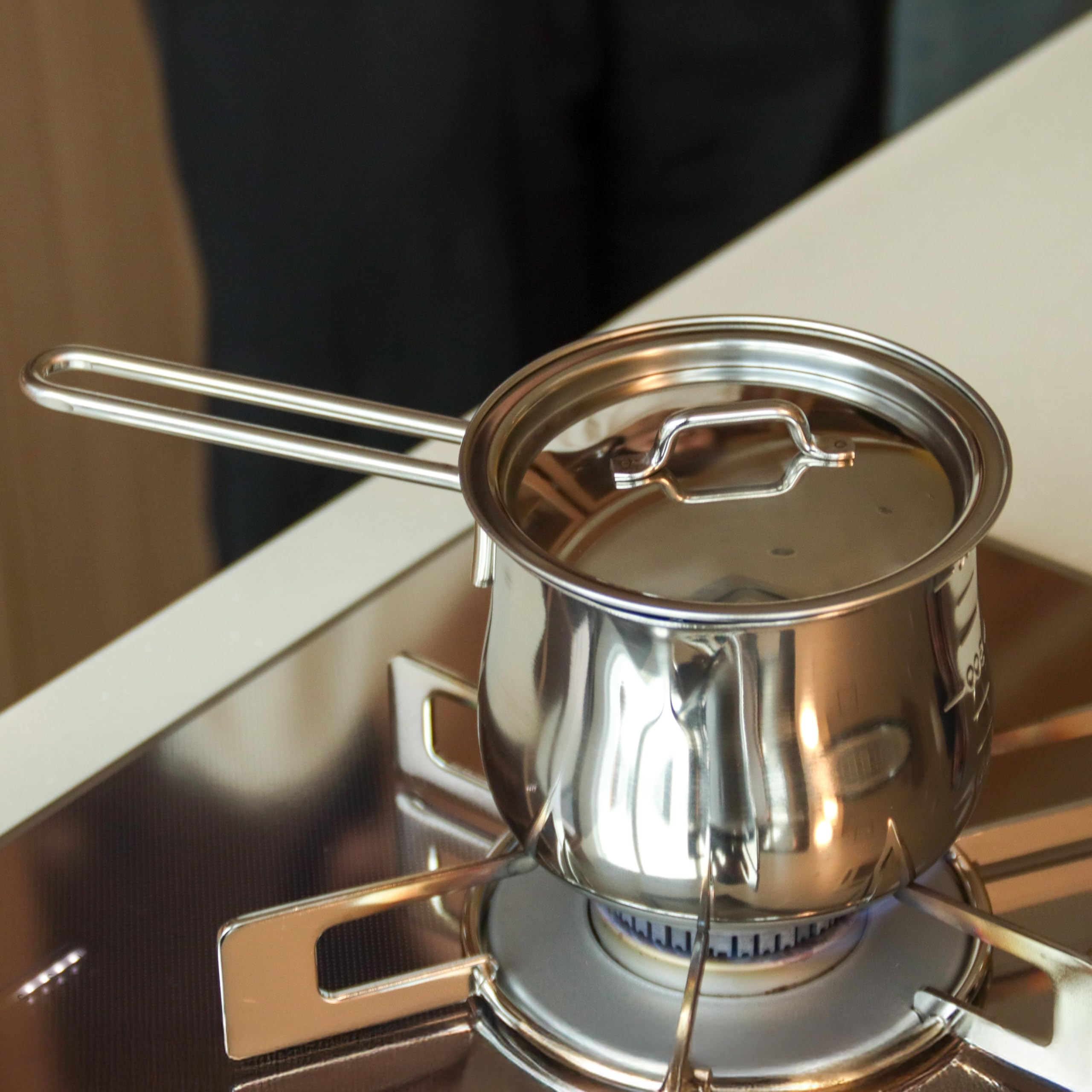

in TETSUNAGI Milk Pan 12cm with Small Single Stainless with Measurement 200V Compatible Convenient Size for Everyday Cooking T100700 [Made