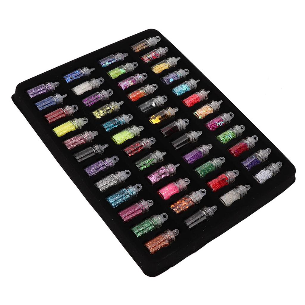 48 bouteilles de poudre de paillettes Flash, outil de fabrication de moules époxy pour décoration de bijoux à faire soi-même