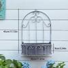 Wrought Iron Wall-Mounted Detachable Flower Pot for Garden or Balcony Decor