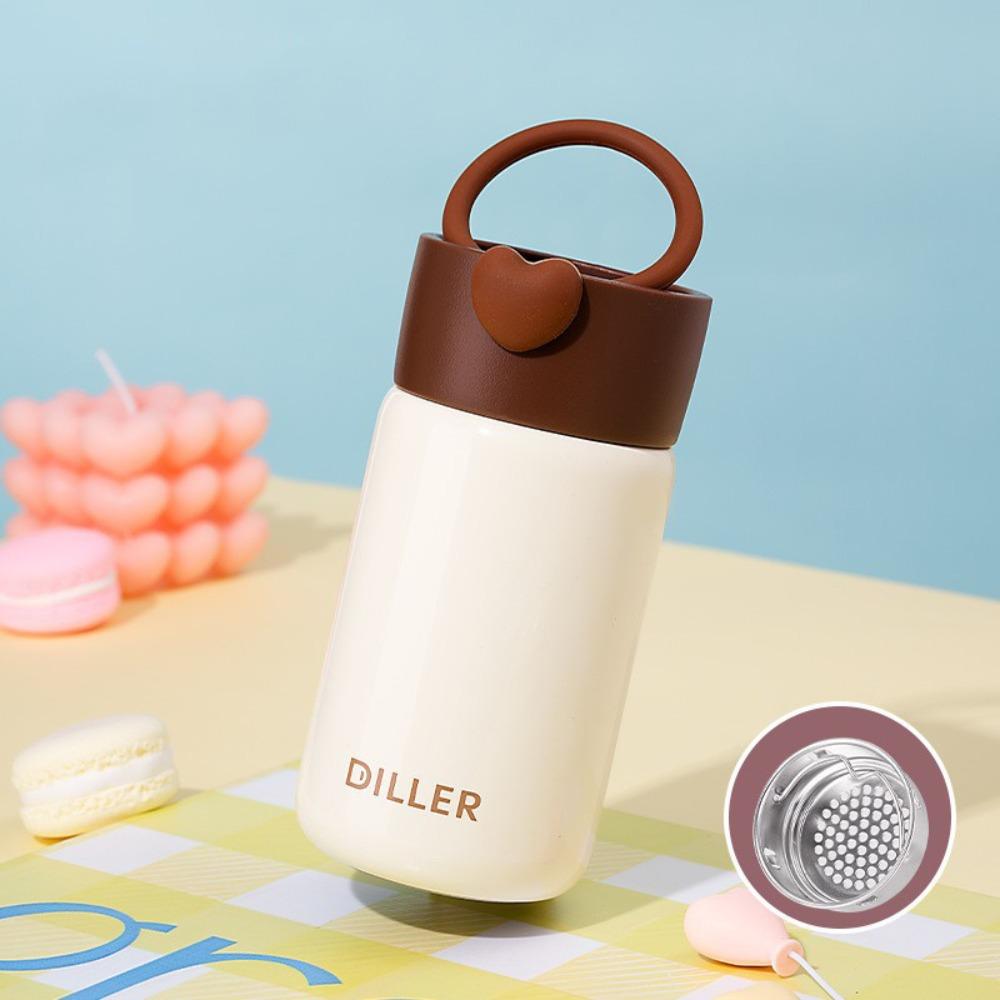 With Handle Mini Thermos Cup Drinking Kettle Thermal Water Bottle  Children Girls Boy