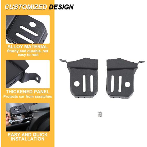 Hood Searchlight Holder and Antenna Mount Bracket Compatible with Toyota Tacoma 2024 2025 2026, Car Exterior Accessories