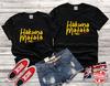 Disney Lion King Hakuna Matata Funny Family Cute Tshirt Top Men Women Ladies Gildan S-M-L-XL-XXL-3XL-4XL-5XL Unisex V100