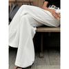 and Winter New White High Waist Wide-leg Pants Temperament Commuter Versatile Trousers 2025 Women Fashion European and American Leisure Pants women