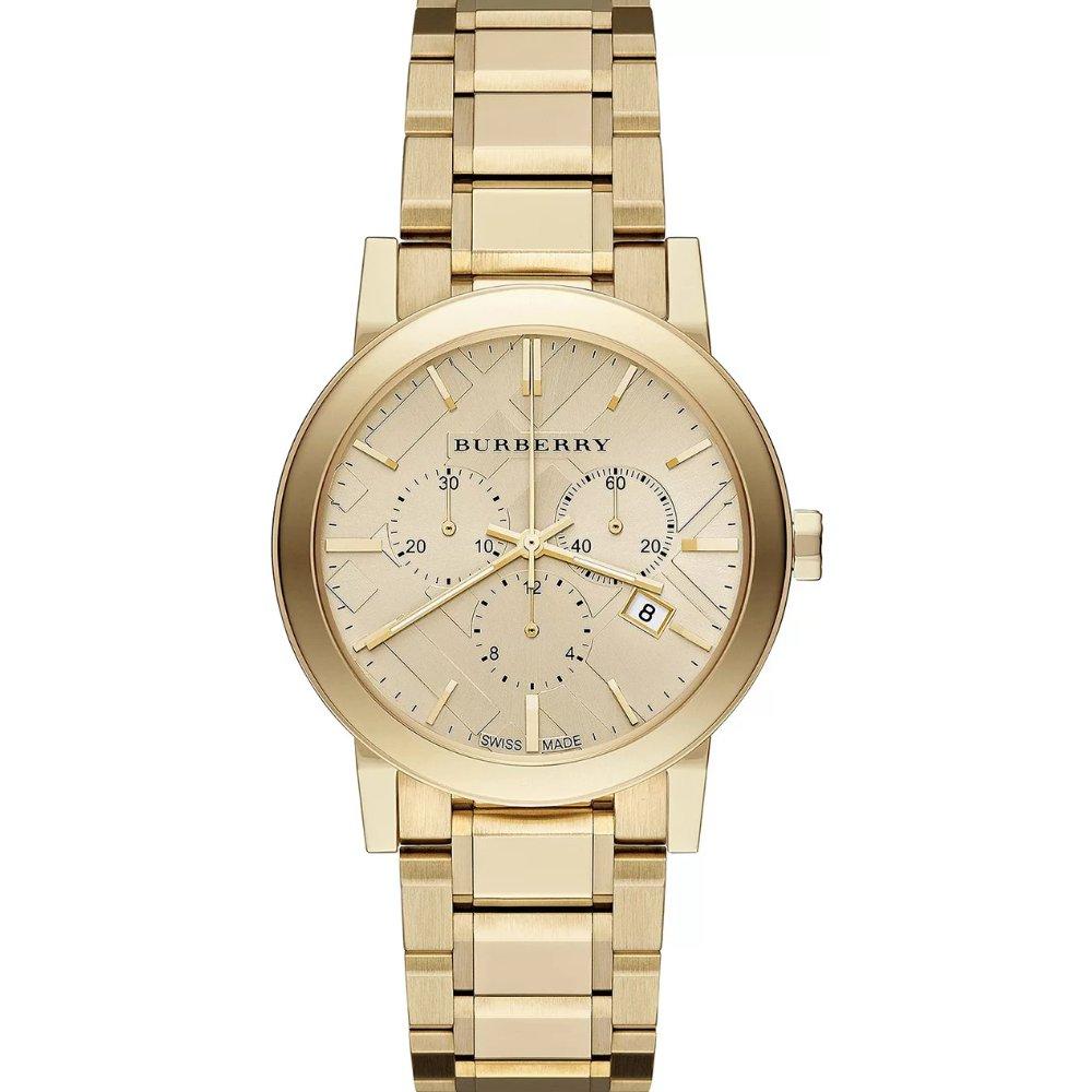 Burberry BU9753 City Kronograf Guldurtavla Herrklocka