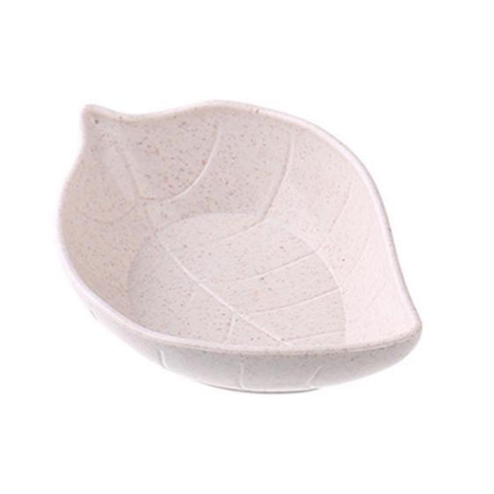 Creative Leaf Shape Wheat Straw Seasoning Dish Sauce Vinegar Mini Plate Tool