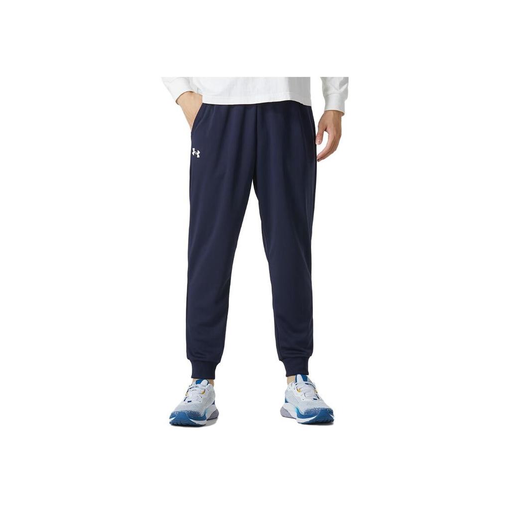 Under Armour Logo Print Breathable Casual Knit Sports Pants Men Pants Navy 23600704-409