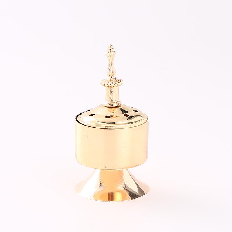 2021 Creative Metal Ornament: Iron Art Incense Burner & Candle Holder for Indoor Use