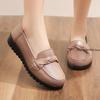 Fashion New Soft-soled Casual Women's Shoes Leather Single Shoes Flat-soled Non-slip Mother Shoes Women's Pu Leathershoes Plus Size