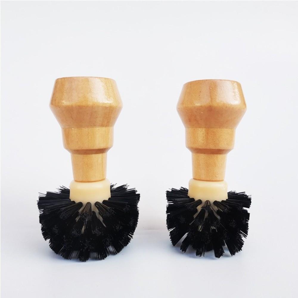 Residual Powder Sweep Portafilter Cleaning Brush Wooden Handle Barista Brush Espresso Machine