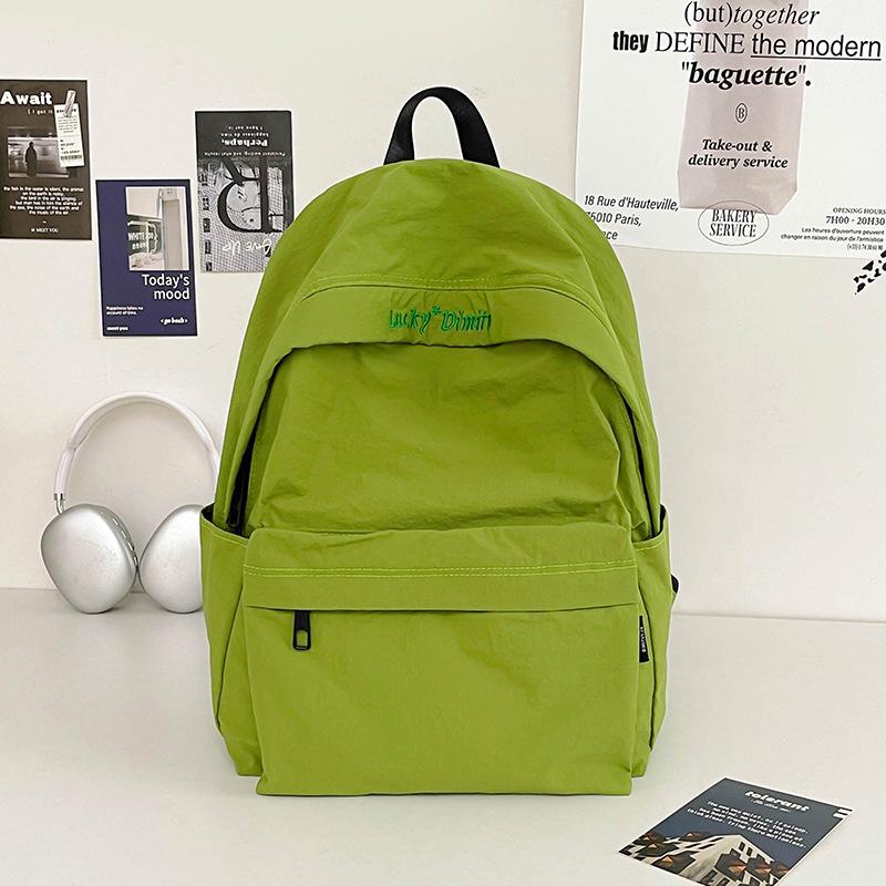 School bag new school bag female junior high school students outdoor lightweight simple backpack female high school students large capacity backpack