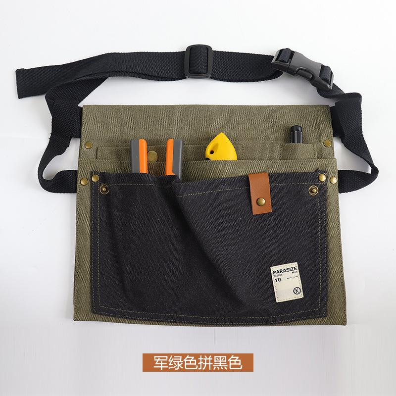 Canvas Wear-Resistant Apron Fanny Pack, Special For Hydropower Carpentry, Portable Multi-Pocket Tool Storage Fanny Pack