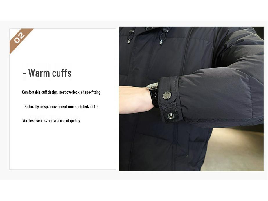 Men's 2025 Hooded Lightweight Warm Down Jacket: Thick, Casual, Anti-Cold Winter Coat