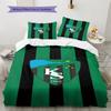 Kocaelispor Pattern Bedding Set Quilt Cover Pillowcase Home Decor Gift (1 * Duvet Cover + 2 * Pillowcase, Without Core)