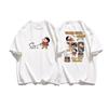 2026 Summer Comic Form Crayon Shin-chan Image 100% Cotton Printed Oversize Casual T-shirt Adult Children Parent-child Top y2k.
