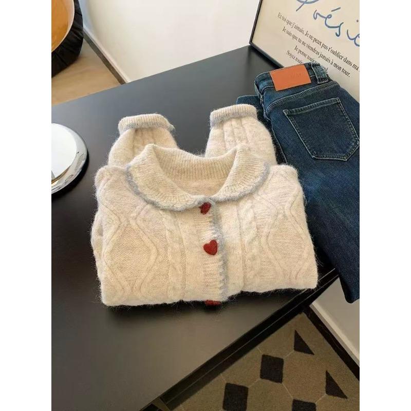 

Нежный мягкий восковой фиолетовый свитер с V-образным вырезом женский осенне-зимний с чувством зрелости, свободный ленивый жакет, вязаный свитер one size fits all абрикосовый