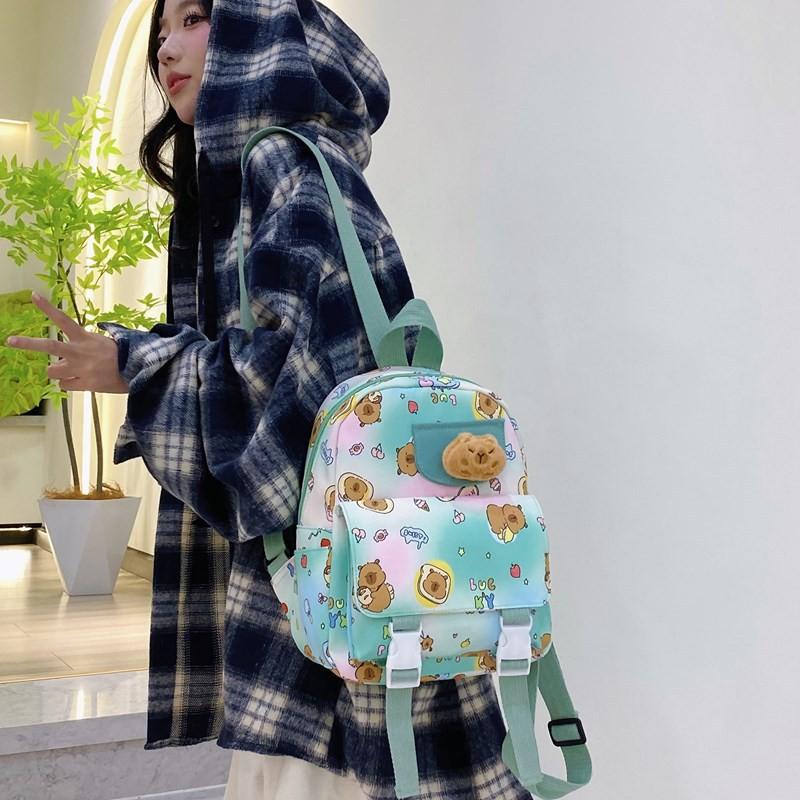 Backpack Whimsical Capybara For Boys And Girls In Cute Design Ideal For Preschool
