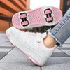 KIDS Four Wheel Skate Roller Shoes Sneakers Four Wheel Skating Shoes Children's Shoes Double Wheel Skating Shoes