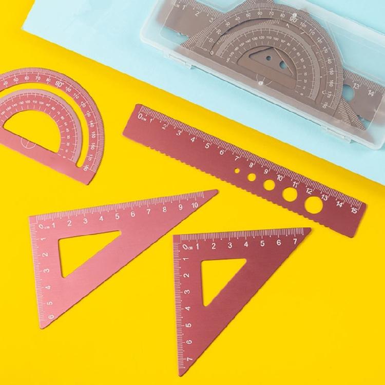 Technischer Grad Aluminium Lineale Set 4 Messwerkzeug für Architekten und Ingenieure