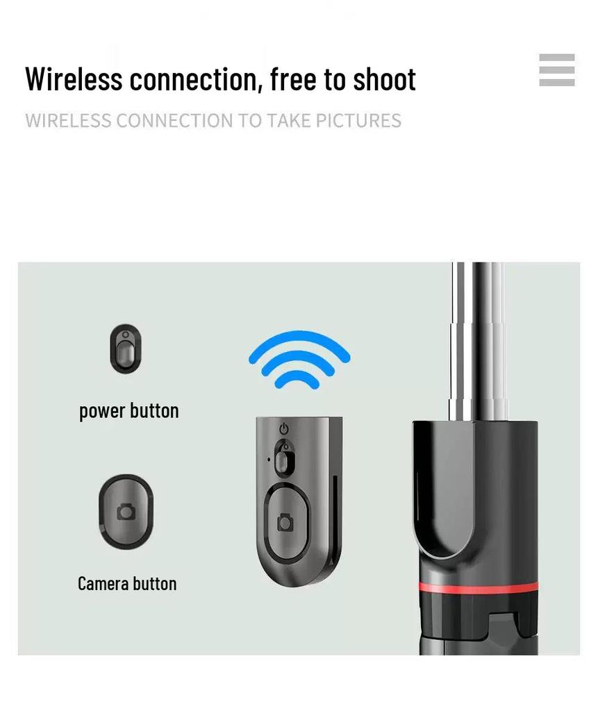 L13 Bluetooth Selfie-Stick & Ausziehbarer Stativständer für Mobiltelefone
