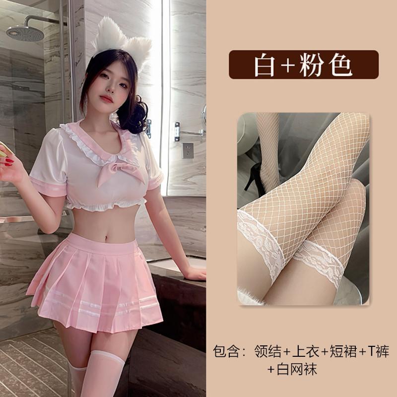Sexy Lingerie Sexy Schoolgirl Sweet Waist Split Jk Uniform Pure Lust Temptation 9