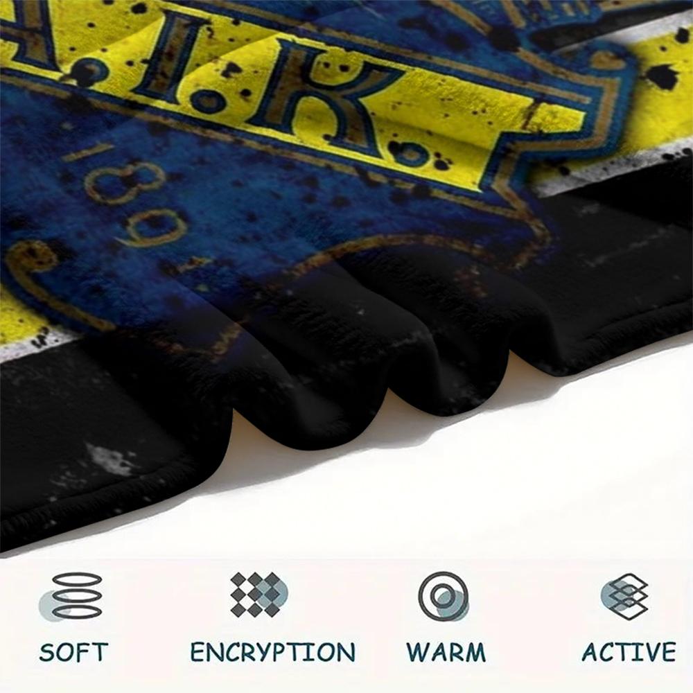 1PC Custom Name Aik Patterned Flannel Blanket Suitable For All Seasons for Home Decor Warmth and Comfort Gifts Holiday Present
