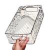 Glacier Pattern Luxury Cosmetics Storage Box with Handle - Bathroom Desktop Organizer
