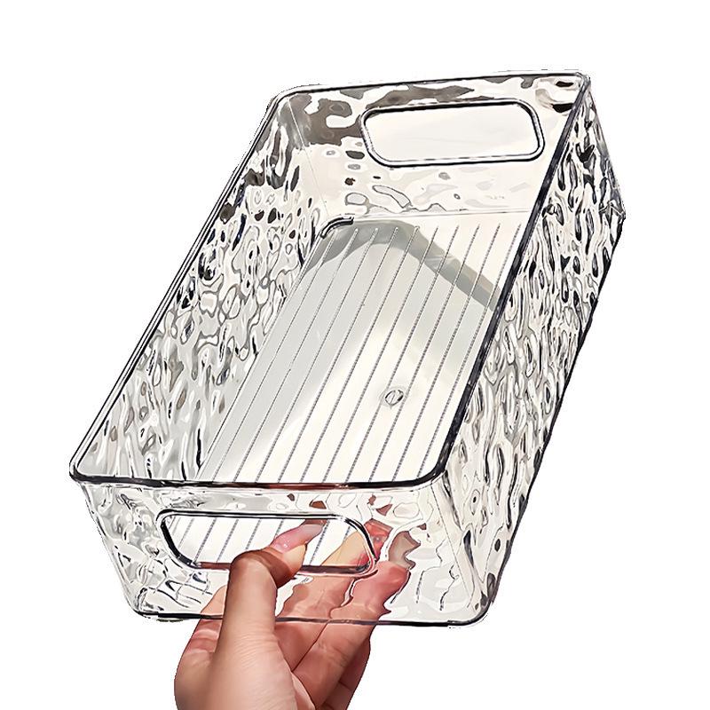 Glacier Pattern Luxury Cosmetics Storage Box with Handle - Bathroom Desktop Organizer