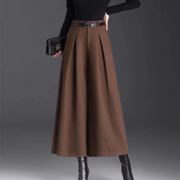 

Роскошные и струящиеся юбки-брюки для женщин, идеально подходящие для создания изысканного образа весной и летом XL кофейный