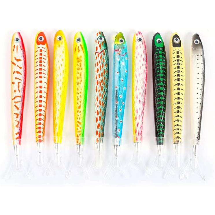 Abhay Cute Fish Pen Gifts Fashion Fish Pens 10 Pack Creative Pen for Fish Decor Party Supplies Fish Pen