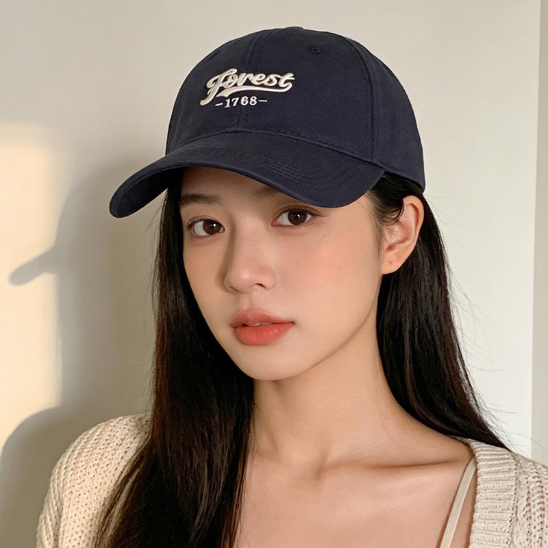 

Embroidered peaked cap children wide brim big head circumference sunshade sun protection casual baseball cap Regular size (56-59cm) Темно-синій
