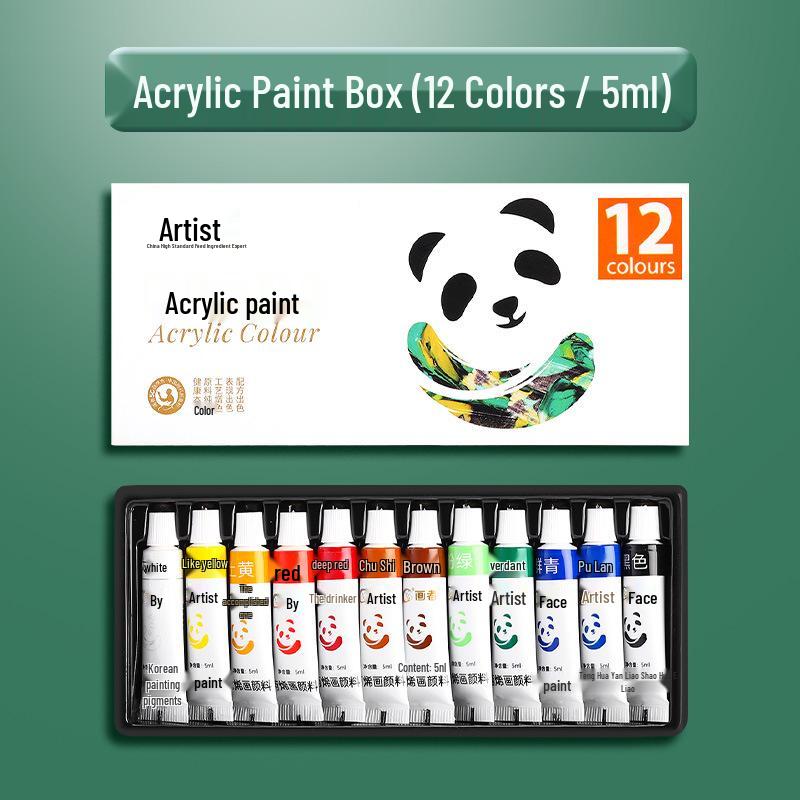 Kids' Acrylic Paint Set: Non-Toxic, Washable, Waterproof, Sun-Protected, Colorfast for Doodling & Textile Art
