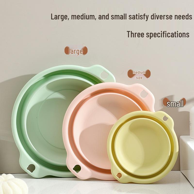 Portable Foldable Washbasin for Dorms, Outdoor Travel, and Household Use