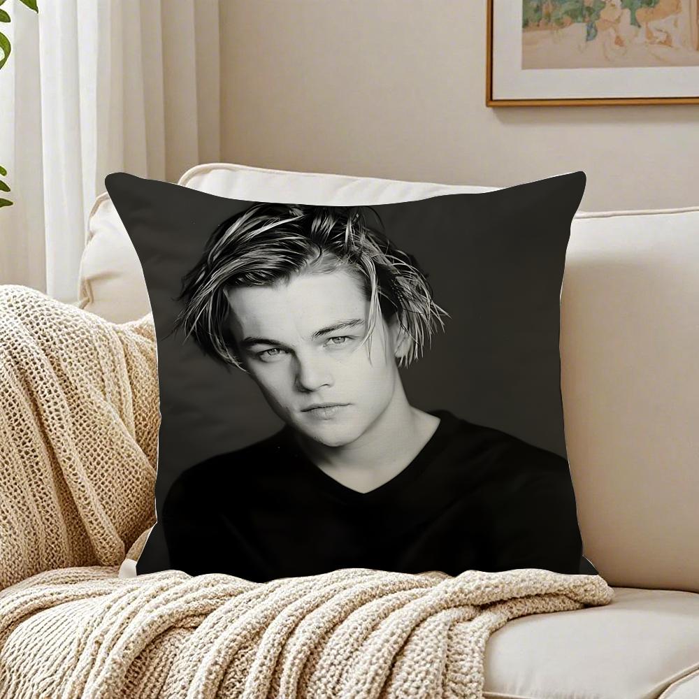 L-Leonardo D-Dicaprio Cushion Cover Pillowcase Anti-Dustmite Living Room Sofa Decor Cushion Room