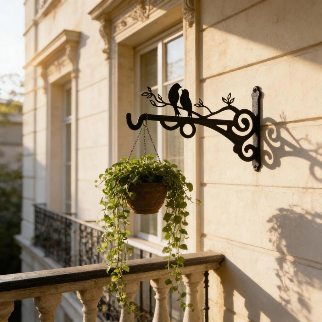Heavy Duty Versatile Bird Pattern Metal Plant Hangers Hook Support Ideal For Decorating Homes Offices And Garden Spaces