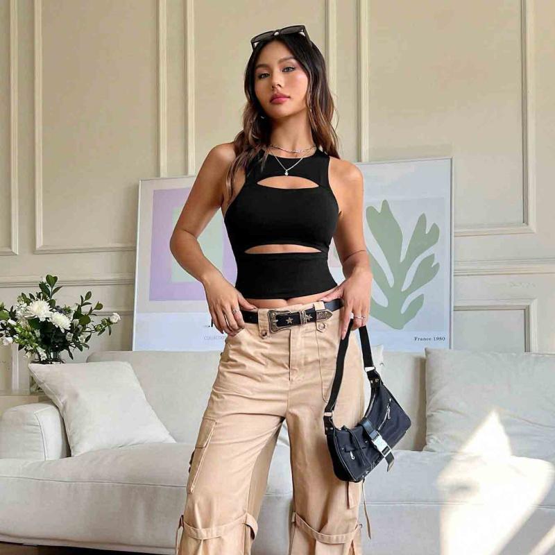 Women's Summer Hollow Out Tank Top,crop Top Girls Women,Women Clothing,tops For Women,Tanks & Camis,2000s Clothes Y2k