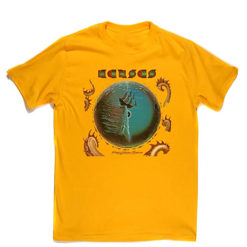 NEUES Kansas Band Album Geschenk für Fans Baumwolle Gelbes T-Shirt EN27