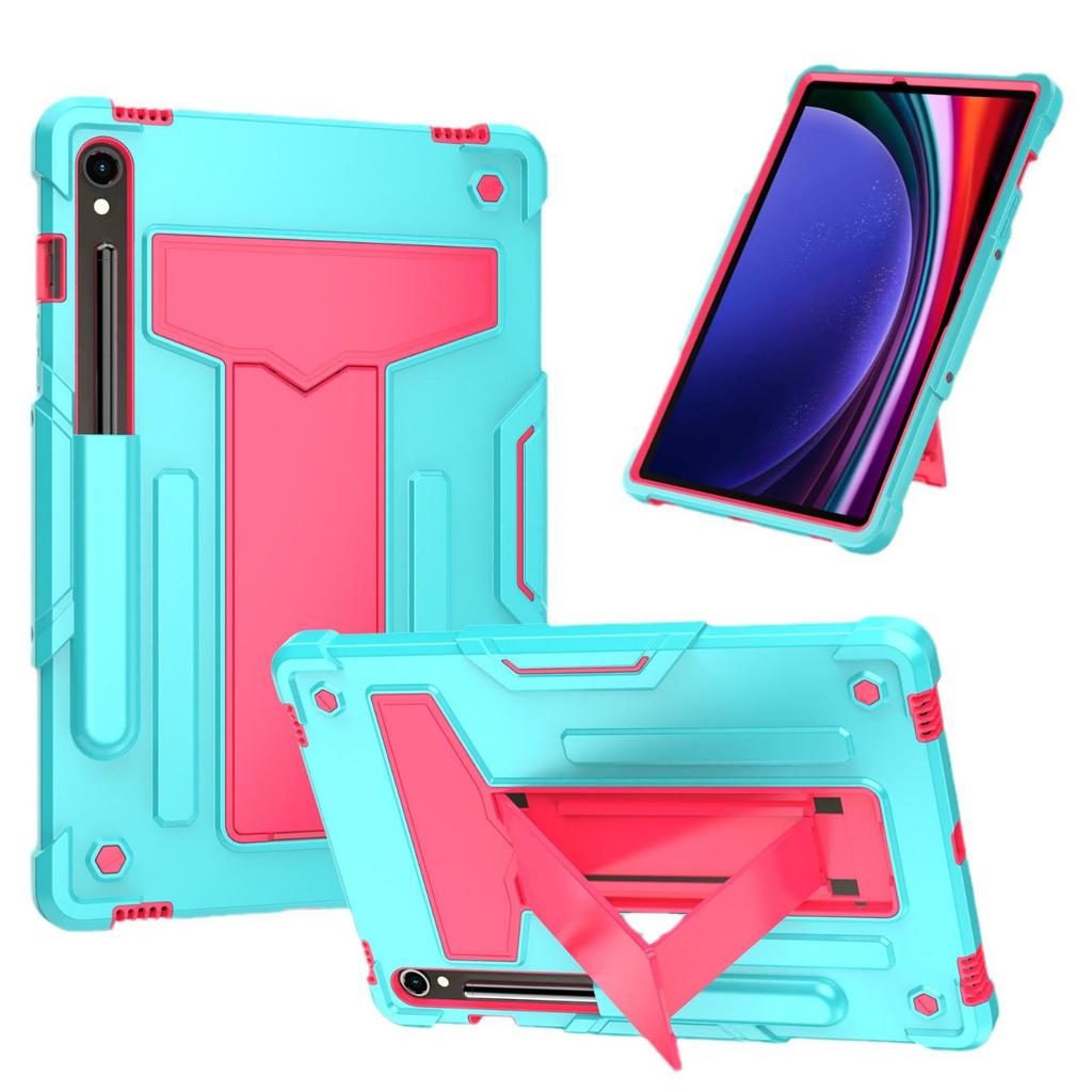 Protective Silicone Case with T-Shaped Bracket for Samsung Galaxy Tab S9 X710/S9 Fe Tablet