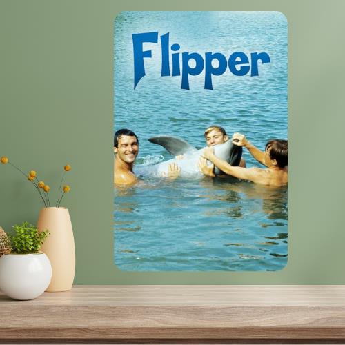 Flipper Classic TV Show Metal Poster Sign 20x30cm(7.8x11.8inch)