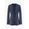 Women Lyocell Blend Crinkle Jacket A526102521