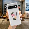 For Google Pixel 10 Pro 10A Phone Case Pixel 9 Pro XL Pixel 8 Pro 9A 8A 7A 7 6A 6 Pro Soft TPU Cover Flower Letters S