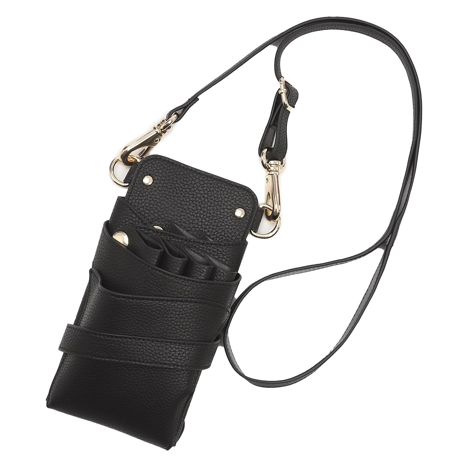 

Футляр для ножниц DEEDS Siena Black Gold фурнитура 4-6 (зернистый) С-399