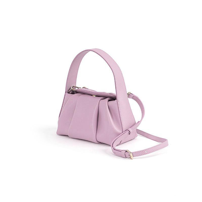 2023 Korean Fashion Pleated Cloud Genuine Leather Handbag - Versatile Women's Messenger Bag