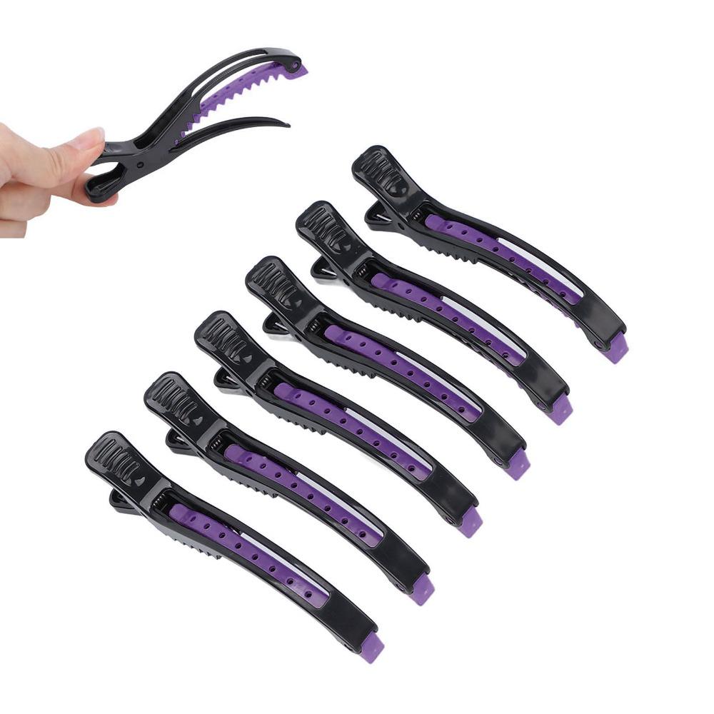 6 PCS Non Slip Professional Hair Clip Portable Design Salon Hair Clip Hair Clamp Home Salon