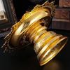 Elegant Fruit Display Plate Alloy Construction Ornamental Pattern Tall for Decoration Religious Use Celebratory instances