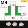T-förmige Nylon-Dichtungsscheibe M3-M35 Gewinde Isolierabstandshalter