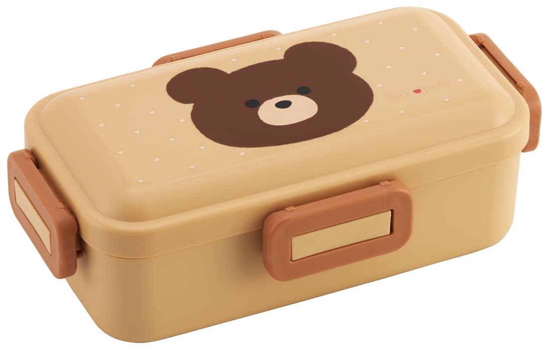 

Skater Bear Lunch Soft Made in Pompon s Box, 530ml, Antibacterial, Filling, Dome-Shaped Lid, Women s, Japan, PFLB6AG-A