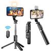 Wireless Mini Selfie Stick Tripod Stand With Selfie Light Wireless Bluetooth Remote For iPhone Mobile Phone Shoot Live Streaming