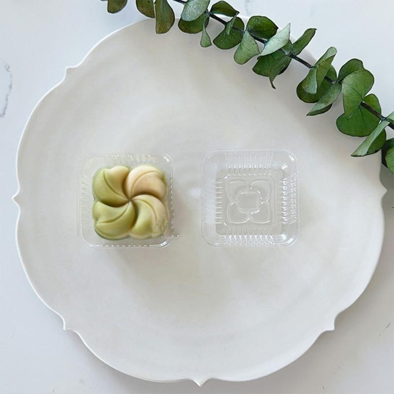 MidAutumn Festival Moon Cake Maker 3D Flower Shape Moon Cake Molds Cookie Stamp Hand Press Cookie Dessert Cutter